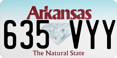 AR license plate 635VYY