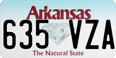 AR license plate 635VZA