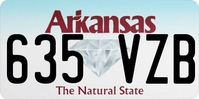 AR license plate 635VZB