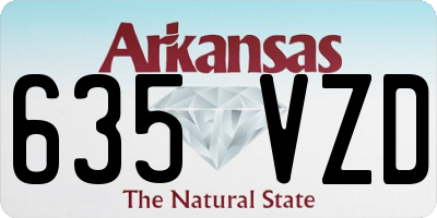 AR license plate 635VZD