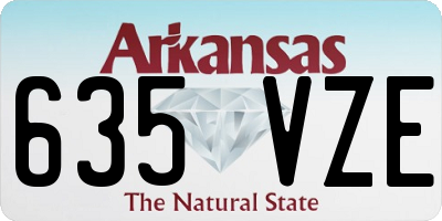 AR license plate 635VZE