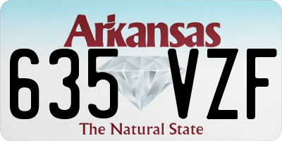 AR license plate 635VZF