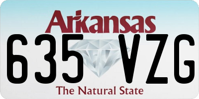 AR license plate 635VZG