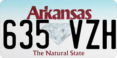 AR license plate 635VZH