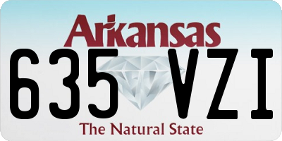 AR license plate 635VZI