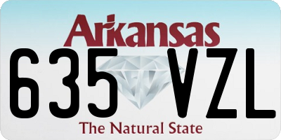 AR license plate 635VZL