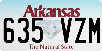 AR license plate 635VZM