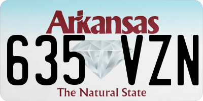AR license plate 635VZN