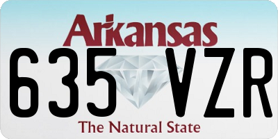 AR license plate 635VZR