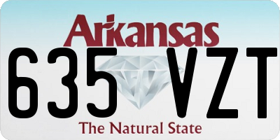 AR license plate 635VZT