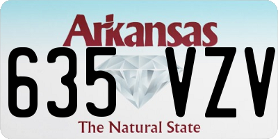 AR license plate 635VZV