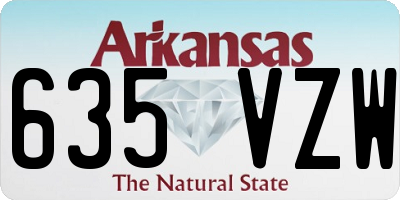AR license plate 635VZW