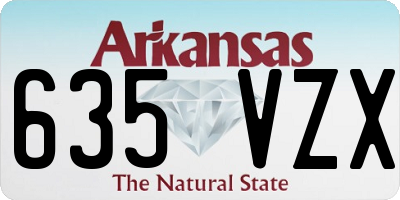 AR license plate 635VZX