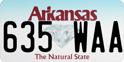 AR license plate 635WAA