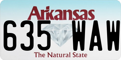 AR license plate 635WAW