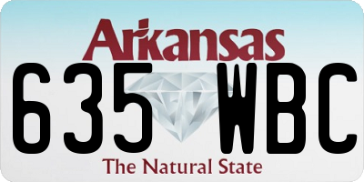 AR license plate 635WBC