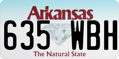 AR license plate 635WBH
