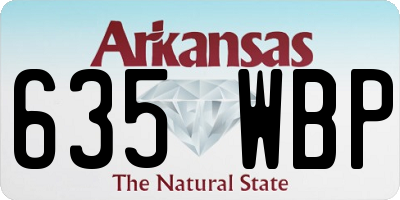 AR license plate 635WBP