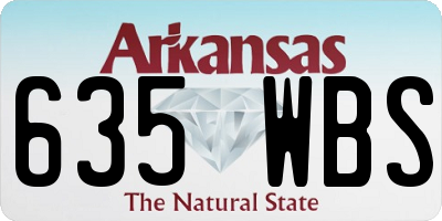AR license plate 635WBS