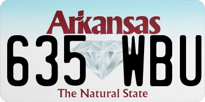 AR license plate 635WBU
