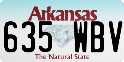 AR license plate 635WBV