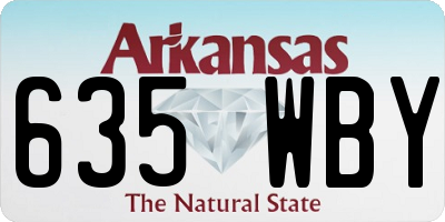 AR license plate 635WBY