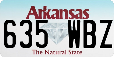AR license plate 635WBZ
