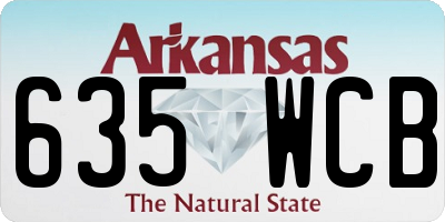 AR license plate 635WCB