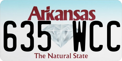 AR license plate 635WCC