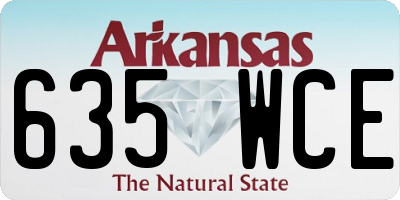 AR license plate 635WCE