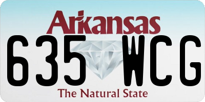 AR license plate 635WCG