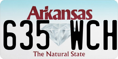 AR license plate 635WCH