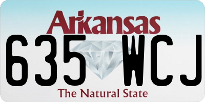 AR license plate 635WCJ
