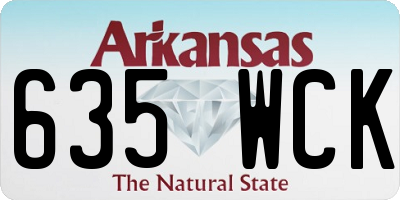 AR license plate 635WCK