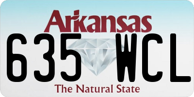 AR license plate 635WCL