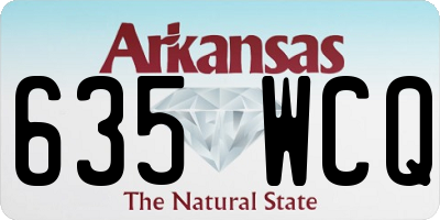 AR license plate 635WCQ