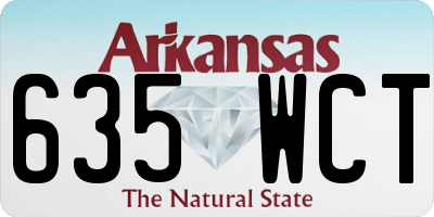AR license plate 635WCT