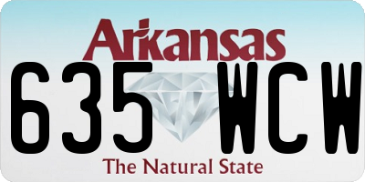 AR license plate 635WCW
