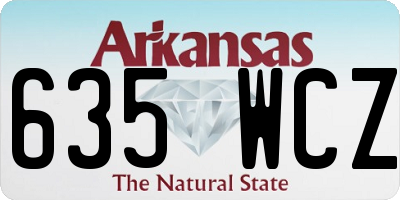 AR license plate 635WCZ