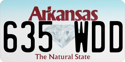 AR license plate 635WDD