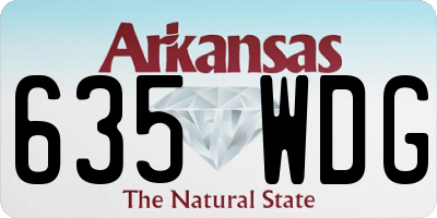 AR license plate 635WDG