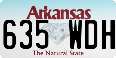 AR license plate 635WDH