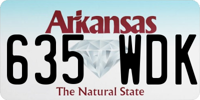 AR license plate 635WDK