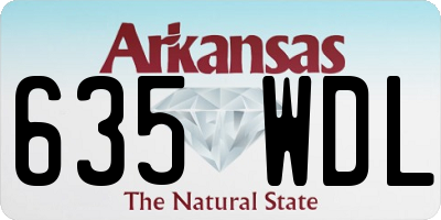 AR license plate 635WDL