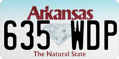 AR license plate 635WDP