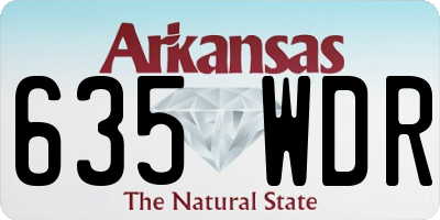 AR license plate 635WDR
