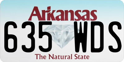 AR license plate 635WDS