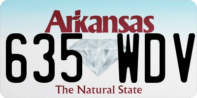 AR license plate 635WDV