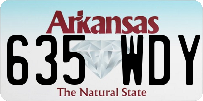 AR license plate 635WDY