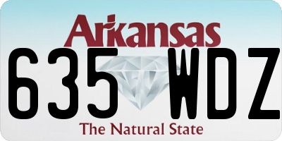 AR license plate 635WDZ